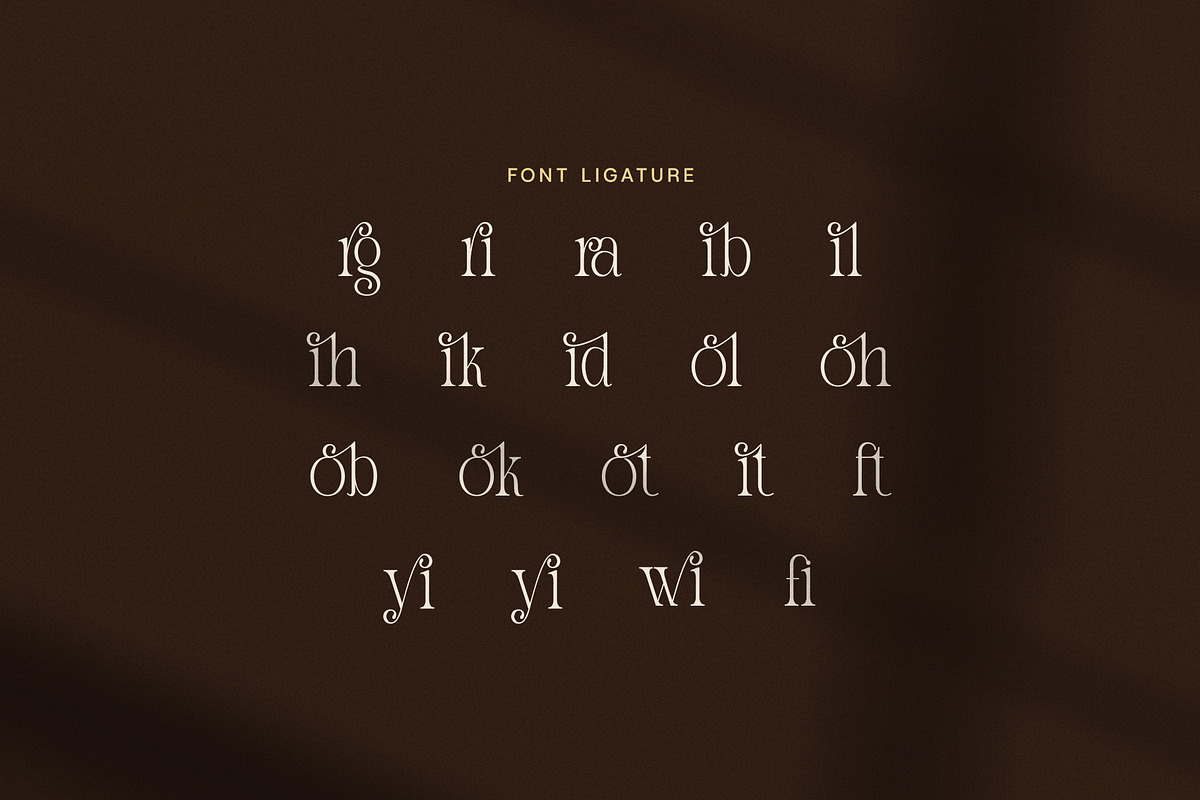 Gilgan Elegant Ligature Serif Font, a Serif Font by Elegant Font (Photo 8 of 8)
