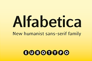 Alfabetica, a Sans Serif Font by Eurotypo (Thumbnail 1 of 5)