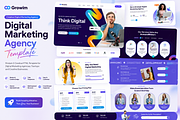 Growim - Digital Agency UI Kit, a HTML Template by jthemes (Thumbnail 2 of 2)