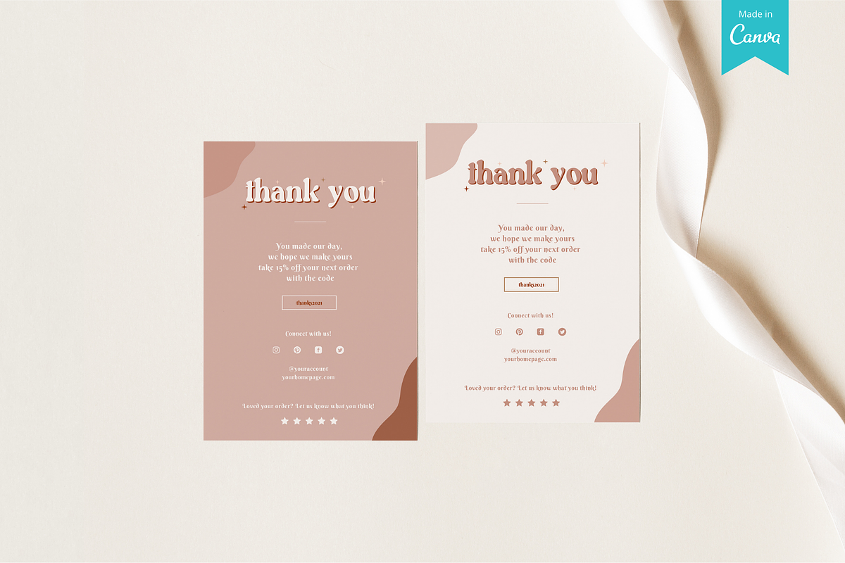 Business thank you card template, a Stationery Template by Hellohastore (Photo 1 of 7)