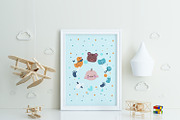 Nursery Frame Mockup - Airplane kids, a Print Template by Milan Mockup (Thumbnail 4 of 7)