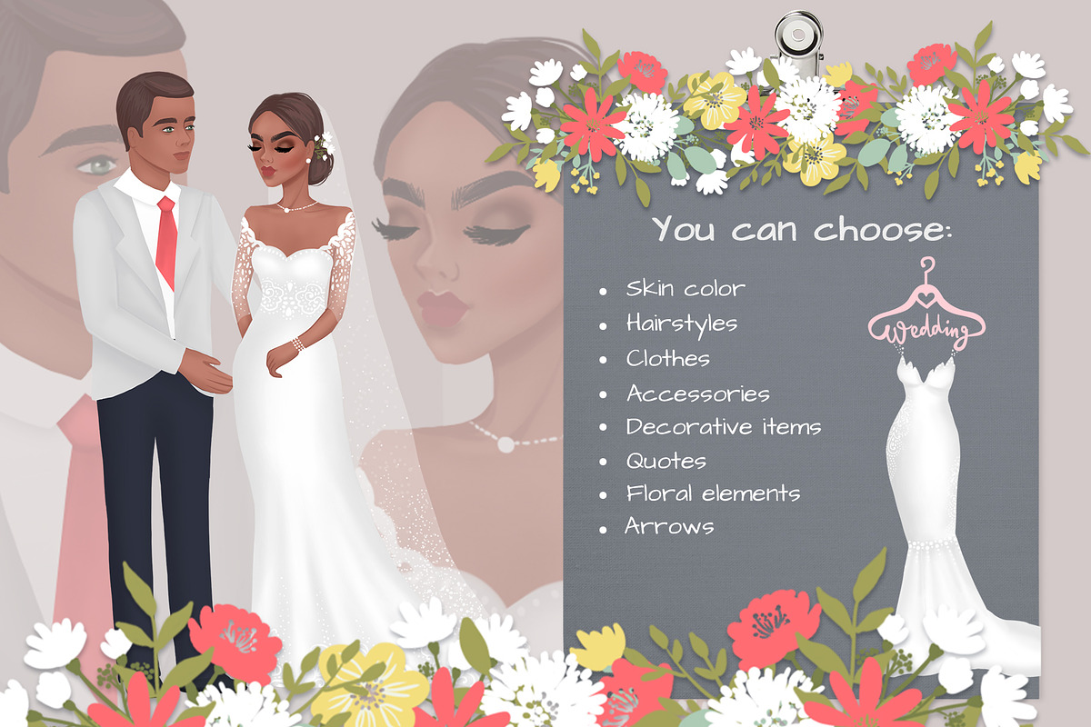Wedding personalized creator, a Decorative Illustration by Yana Lesiuk (Photo 2 of 7)