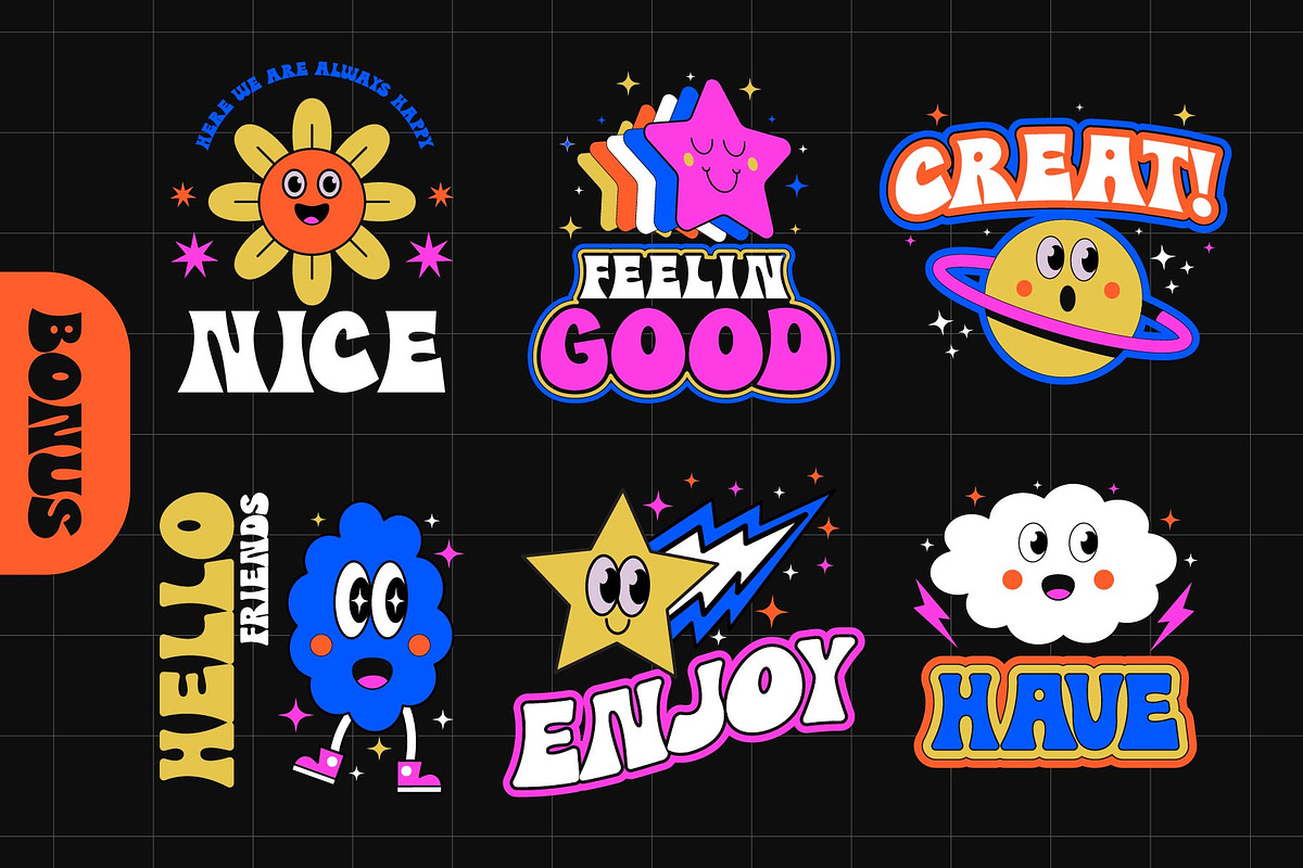 GROOVES RETRO FONT, a Handwritten Font by KengGraphic (Photo 4 of 9)