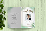 Floral Funeral Program Template, a Brochure Template by Template Shop (Thumbnail 5 of 5)