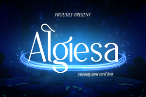 Algiesa, a Sans Serif Font by Rishsketch