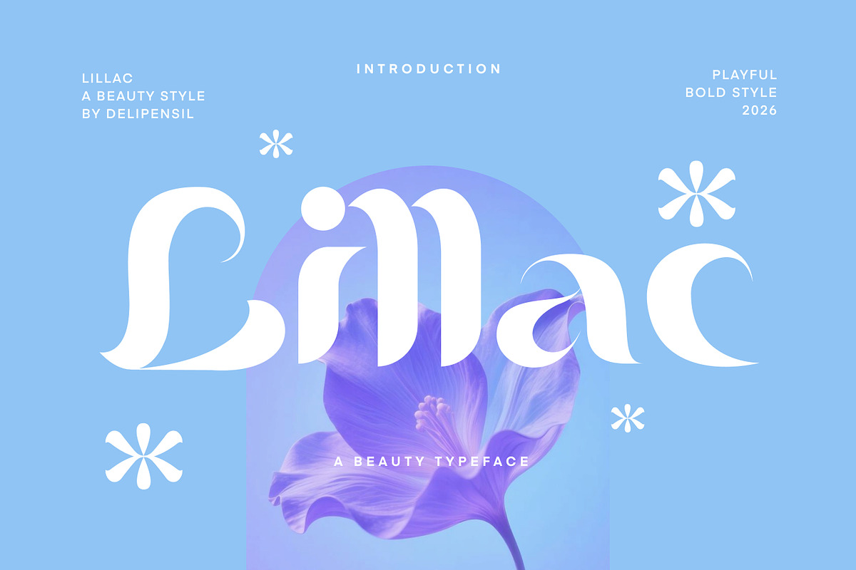 Lillac - A Elegant Beauty Typeface, a Serif Font by delipensil (Photo 1 of 10)