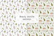 Beauty routine patterns, a Pattern Graphic by Lyolya Profitrolya (Thumbnail 1 of 3)