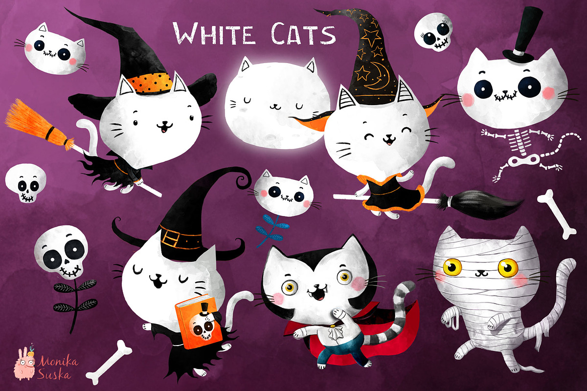 Halloween illustrations, an Illustration by monika.suska (Photo 2 of 8)