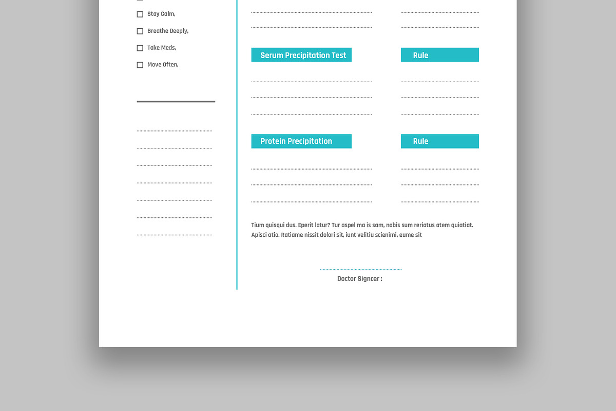 Medical Patient Form Template, a Stationery Template by MightyDesign (Photo 5 of 8)