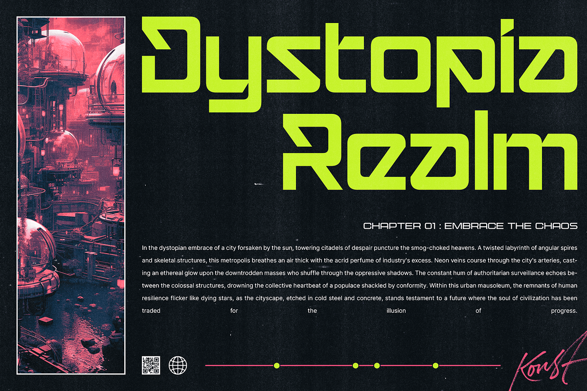 Gigasper - Futuristic Techno Fonts, a Sans Serif Font by Konstantine Studio (Photo 3 of 8)