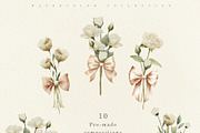 Delicate Flowers & Glass Vases Set, a Decorative Illustration by Sunshine Art (Thumbnail 3 of 13)