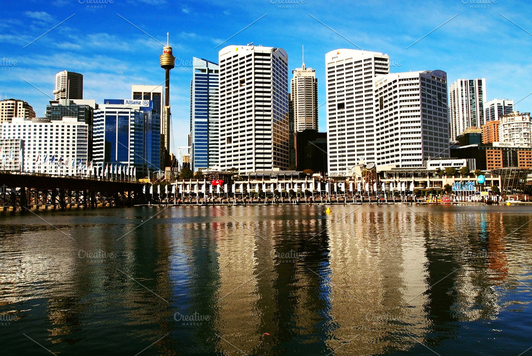 Sydney city skyline featuring blue sky, sydney, and skyline
