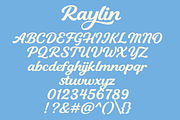 Raylin is a bold handwritten script, a Handwritten Font by cocodesign (Thumbnail 2 of 7)