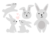 Easter Bunnies - Illustration Set, an Animal Illustration by Illustrations by Jessie (Thumbnail 3 of 3)