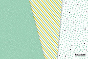 Sloth mint Digital Paper and Clipart, a Pattern Graphic by kaeselotti (Thumbnail 3 of 5)