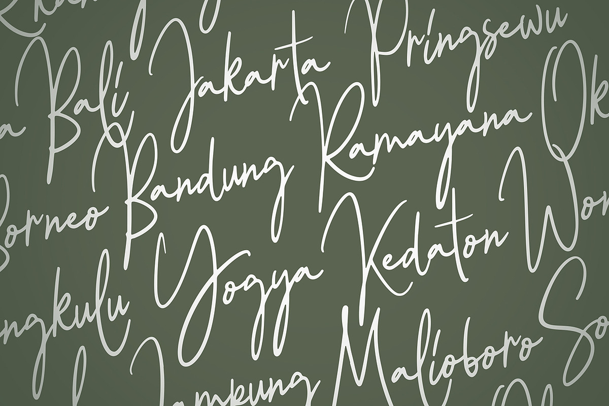 Balietan - Signature Font preview 6