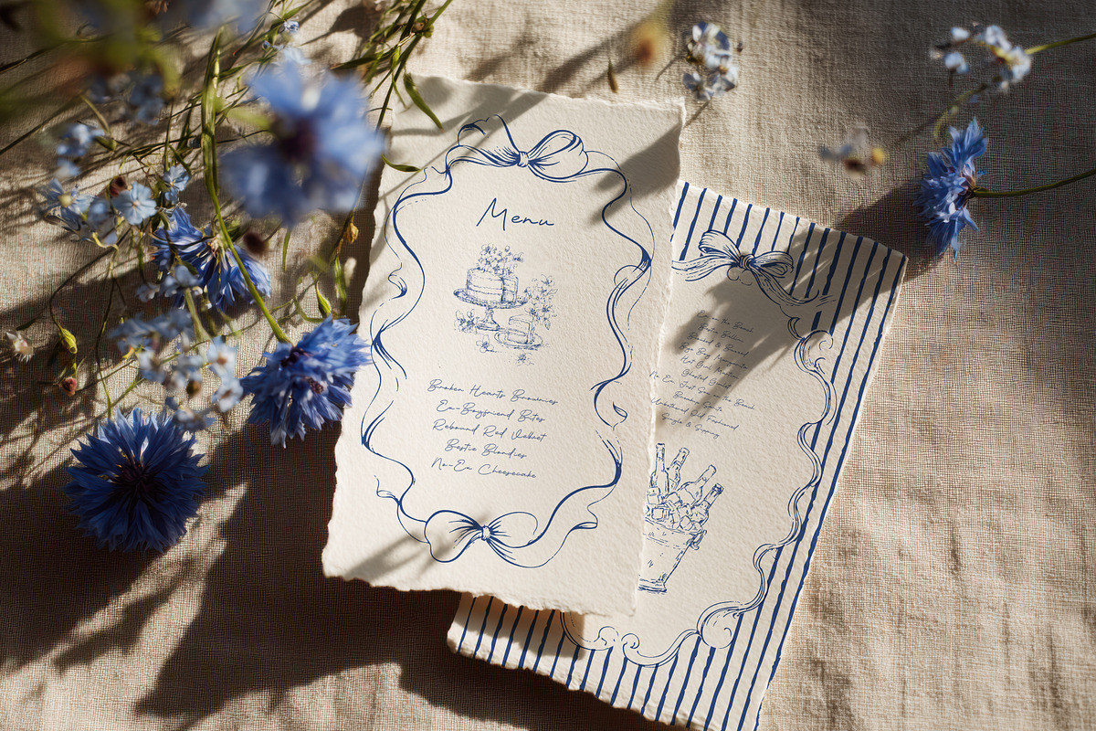 Besties Party Kit. Sketch Collection, a Decorative Illustration by Polli Deeva (Photo 2 of 14)