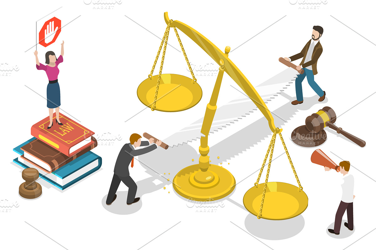 Law & Justice Set 01, a Person Illustration by AndriiStore (Photo 6 of 11)