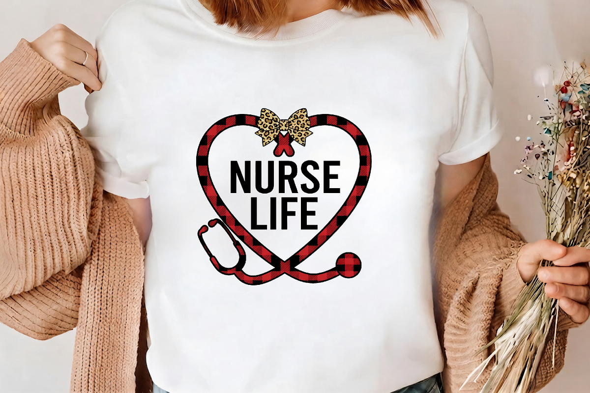 Nurse Life Stethoscope Bow PNG, a Seasonal Illustration by CrexoraLab (Photo 3 of 4)