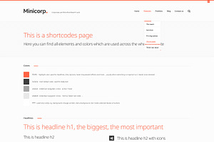 Minicorp - Agency WordPress Theme