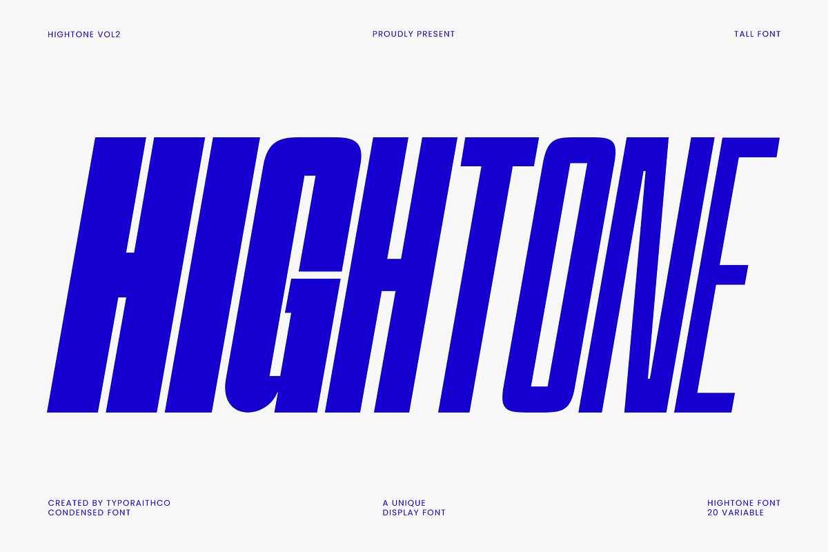 Hightone Font Family, a Sans Serif Font by Typoraith Co (Photo 1 of 13)