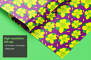 Exotic hand drawn flowers pattern, a Pattern Graphic by VL Shop (Thumbnail 2 of 6)