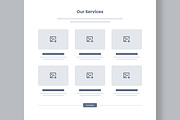 Minimal Corporate Website Wireframe, a Wireframe Template by MightyDesign (Thumbnail 4 of 10)