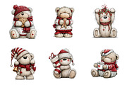 Whimsical Christmas Teddy Bear Png, a Transportation Illustration by SinaCreation (Thumbnail 2 of 9)