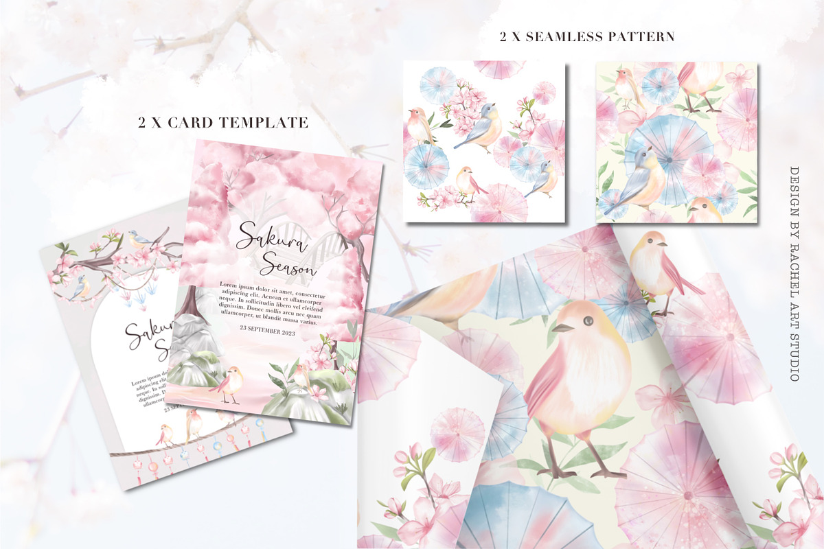 When Cherry Blossom Blooms, a Seasonal Illustration by Rachel Art Studio (Photo 10 of 10)