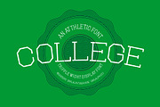 COLLEGE, a Serif Font by Brainware Graphic (Thumbnail 1 of 5)