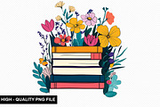 Watercolor Floral Books Clipart Bund, a Graphic by crative8112 (Thumbnail 6 of 11)
