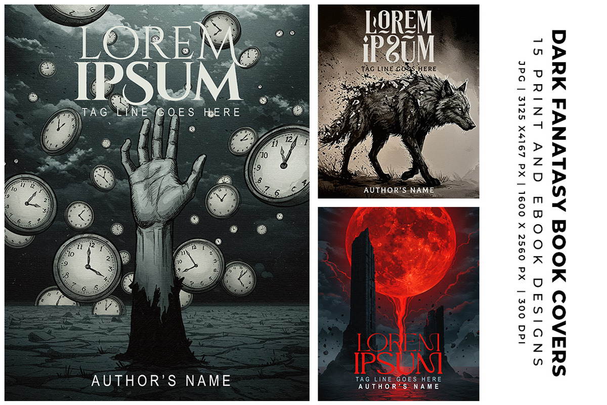 Dark Fantasy Book Covers preview 2