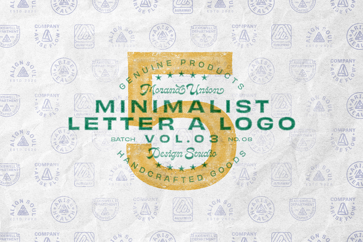 5 Minimalist Letter A Logo Vol 03, a Branding & Logo Template by Morand Union (Photo 1 of 6)
