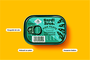 Single Can Tinned Fish Mockup, a Packaging Mockup by Jacob Waites (Thumbnail 2 of 6)
