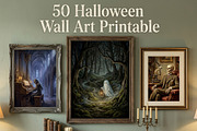 50 Hires Halloween WallArt Printable, a Seasonal Illustration by Image for Sale (Thumbnail 1 of 3)
