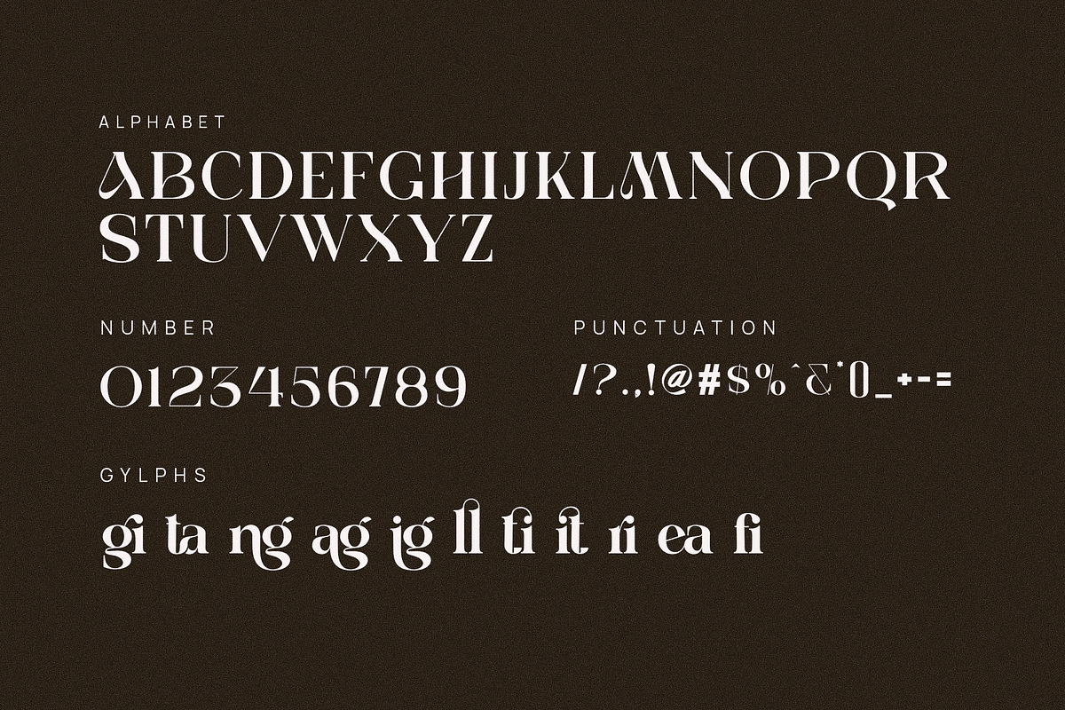 Migosta Elegant Ligature Serif Font, a Serif Font by Perfectype (Photo 6 of 6)