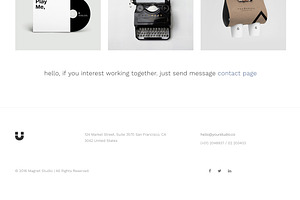 Magnet - Minimal Portfolio Template