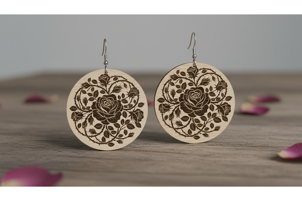 Decorative Earring SVG Pack, a Graphic by hafijul (Photo 9 of 11)