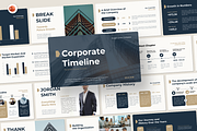 Corporate Timeline PowerPoint, a Presentation Template by QR Design Studio (Thumbnail 1 of 3)