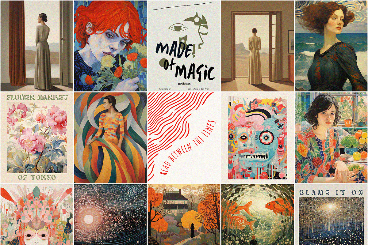 Modern Boho Eclectic Prints, a Background Graphic by Laras Wonderland (Photo 9 of 9)