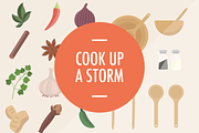 Cook Up A Storm, a Food Illustration by UltraaViolets (Thumbnail 1 of 3)