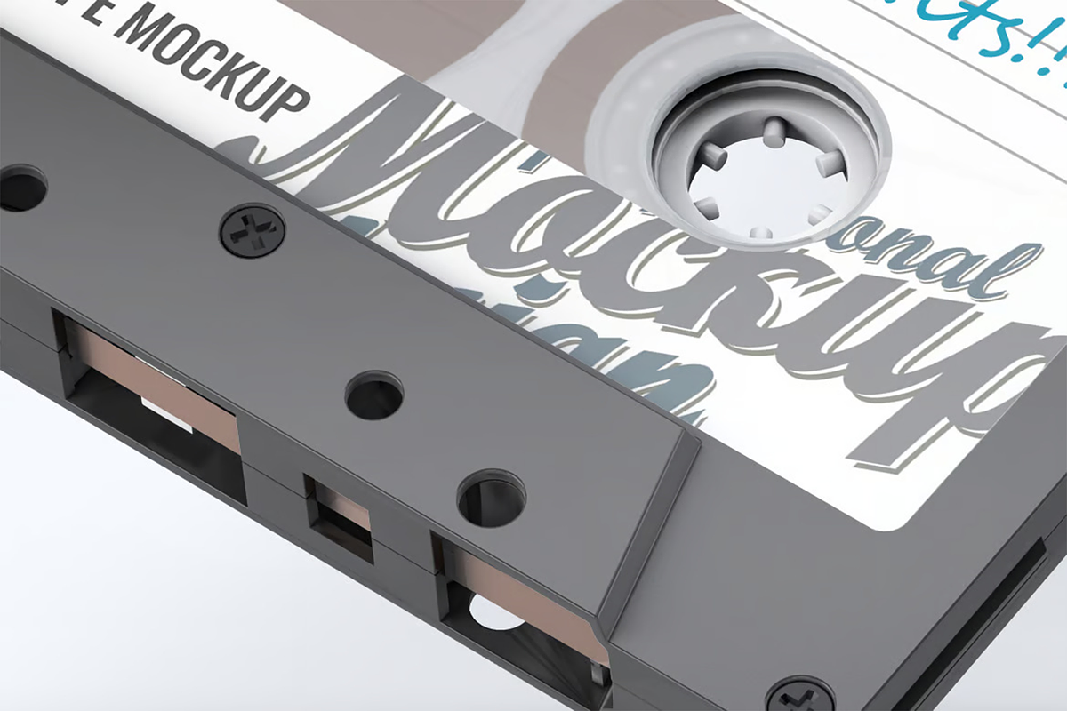 Cassette Tape Mock-Up, a Product Mockup by Se٧enStudio (Photo 4 of 8)