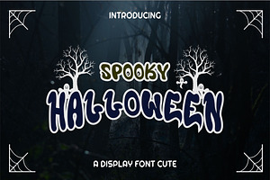 Spooky Halloween Font - Display Cute