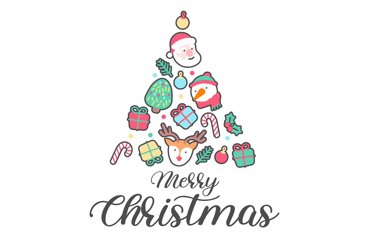 Christmas greeting Templates, a Branding & Logo Template by BearyType Studio (Photo 2 of 12)