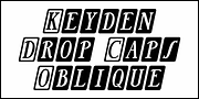 Keyden Drop Caps JNL, a Font by Jeff Levine Fonts (Thumbnail 4 of 5)