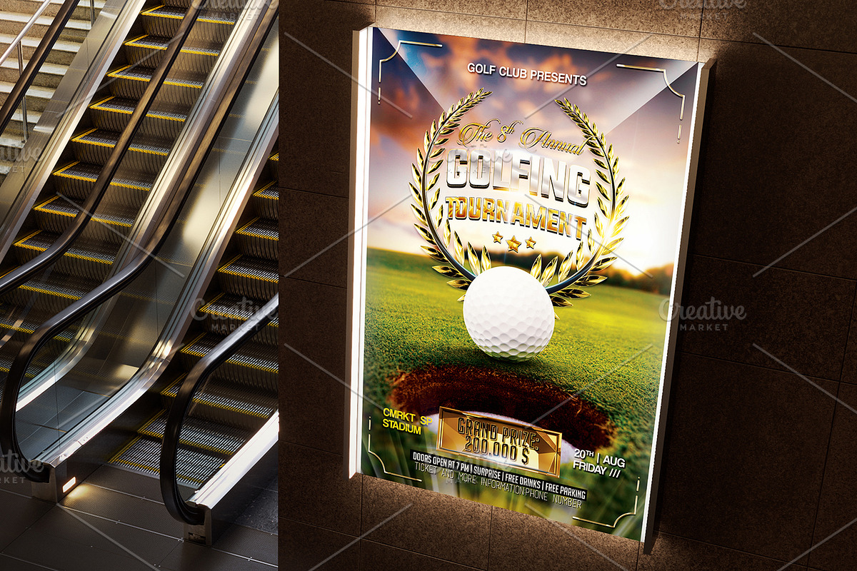 Golf Flyer Bundle, a Flyer Template by Basez Flyers (Photo 4 of 11)