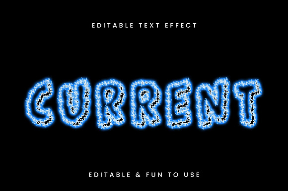 Electric Outline Text Effect preview 3