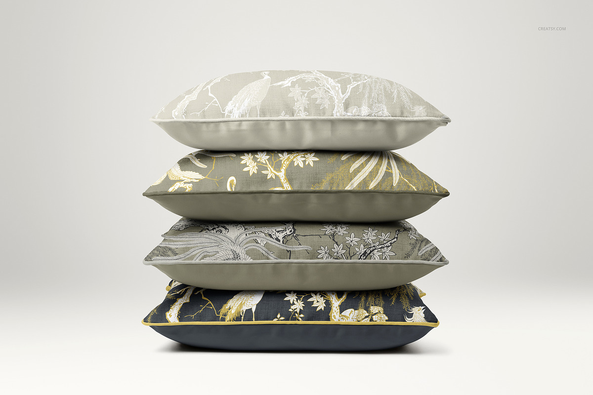 Reversible Piped Cushions Mockup Set, a Household Mockup by creatsy5 (Photo 17 of 25)