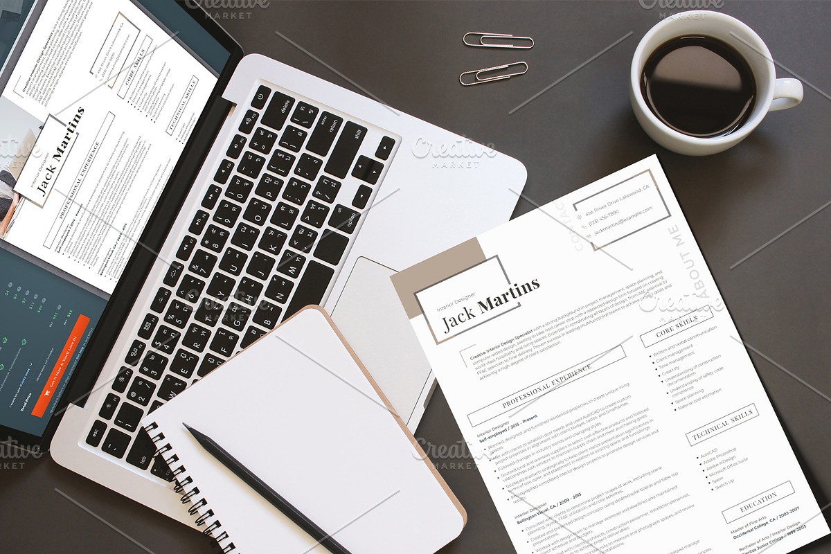 Easy-to-Edit Resume: Interior Design, a Resume Template by MotoCMS (Photo 2 of 2)