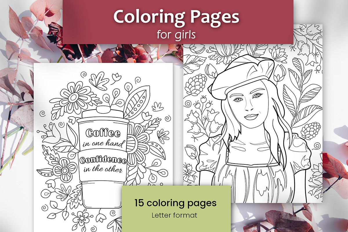 Coloring Book for Girls | Barbie, an Illustration by ChristinaDesigns (Photo 1 of 6)
